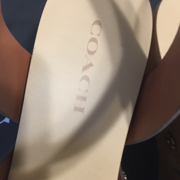 Coach Platform Leather Sandals - Picture 7 of 8